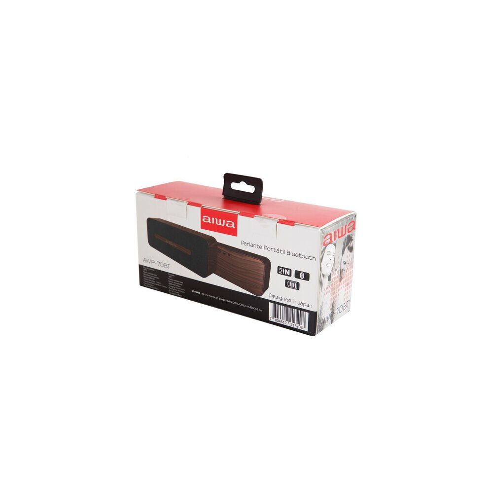 Parlante Bluetooth Portatil De Madera Aiwa Awp-70bt Vc image number 4.0